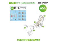 Boeing B-17 White Seat Belts - 3D Printed Decals - Image 1