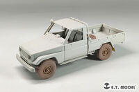 Pick Up Truck (Toyota Hilux) - Sagged Wheels Type 1 (for Meng Kit / 3D-Printed)