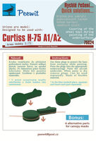 Curtiss H-75 A-1 / A-2 - Canopy and Wheel Bays Mask Set (for Arma Hobby Kits)