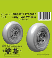 Tempest/Typhoon Early Type Wheels (For Airfix Kit) - Image 1