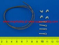 Tow Cables For IDF Tanks - Merkava 2, 3, 4, Doobi, Nagmachon, Nagmashot With 3D Printed Ends/Hooks (4 + 4pcs.) - Image 1