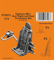 Typhoon Mk.I Gun Sight And Seat Correction Set (For Airfix Kit)