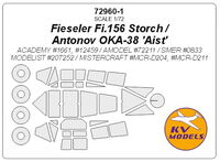 Fieseler Fi.156 Storch / Antonov OKA-38 Aist (ACADEMY/  AMODEL/ SMER/ MODELIST/ MISTERCRAFT) + wheels masks