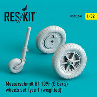 Bf-109 (F, G-early) wheels set type 1 (weighted) - Image 1