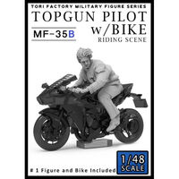 Top Gun Pilot with Bike Riding Scene