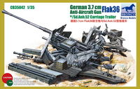 German Anti-aircraft 37mm gun Flak36 with Sd.Anh.52 Carriage trailer (2in1) - Image 1