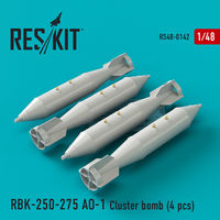 RBK-250-275 AO-1 Cluster bomb (4 pcs) (Su-7, Su-17, Su-22, Su-24, Su-25, Su-34, MiG-21, MiG-27)