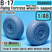 B-17F/G Flying Fortress Wheel set 1 (for Revell 1/48)